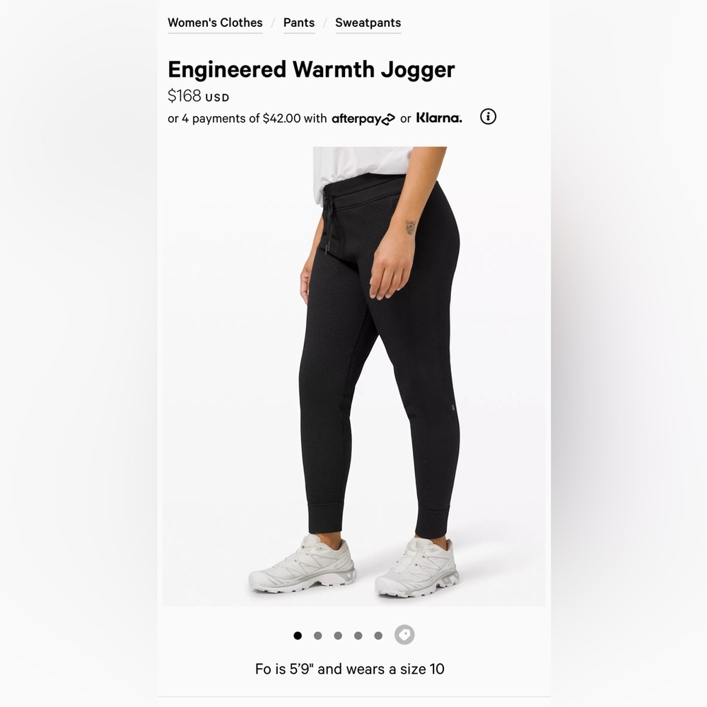 Lululemon Engineered Warmth Jogger